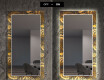 Backlit Decorative Mirror For The Hallway - Ancient Pattern #6