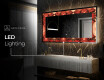 Backlit Decorative Mirror - Fiery Reflections #9