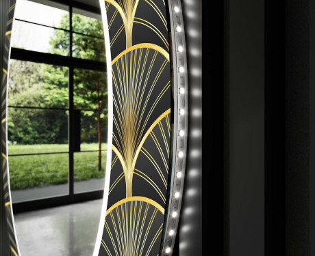 Backlit Decorative Mirror Led For The Hallway - Art Deco #9