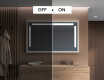 Rectangular Bathroom Mirror With LED Light FrameLine L134 #5